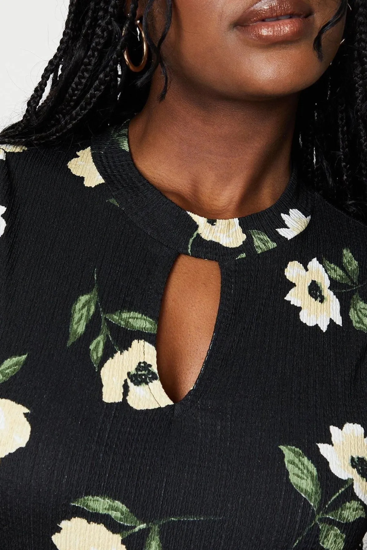 Dorothy Perkins Haut à Col Trou de Serrure avec Manches Bouffantes<Femme Tops