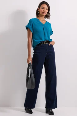 Dorothy Perkins Haut à Col V avec Manches Rapportées<Femme Tops D’Automne|Tops