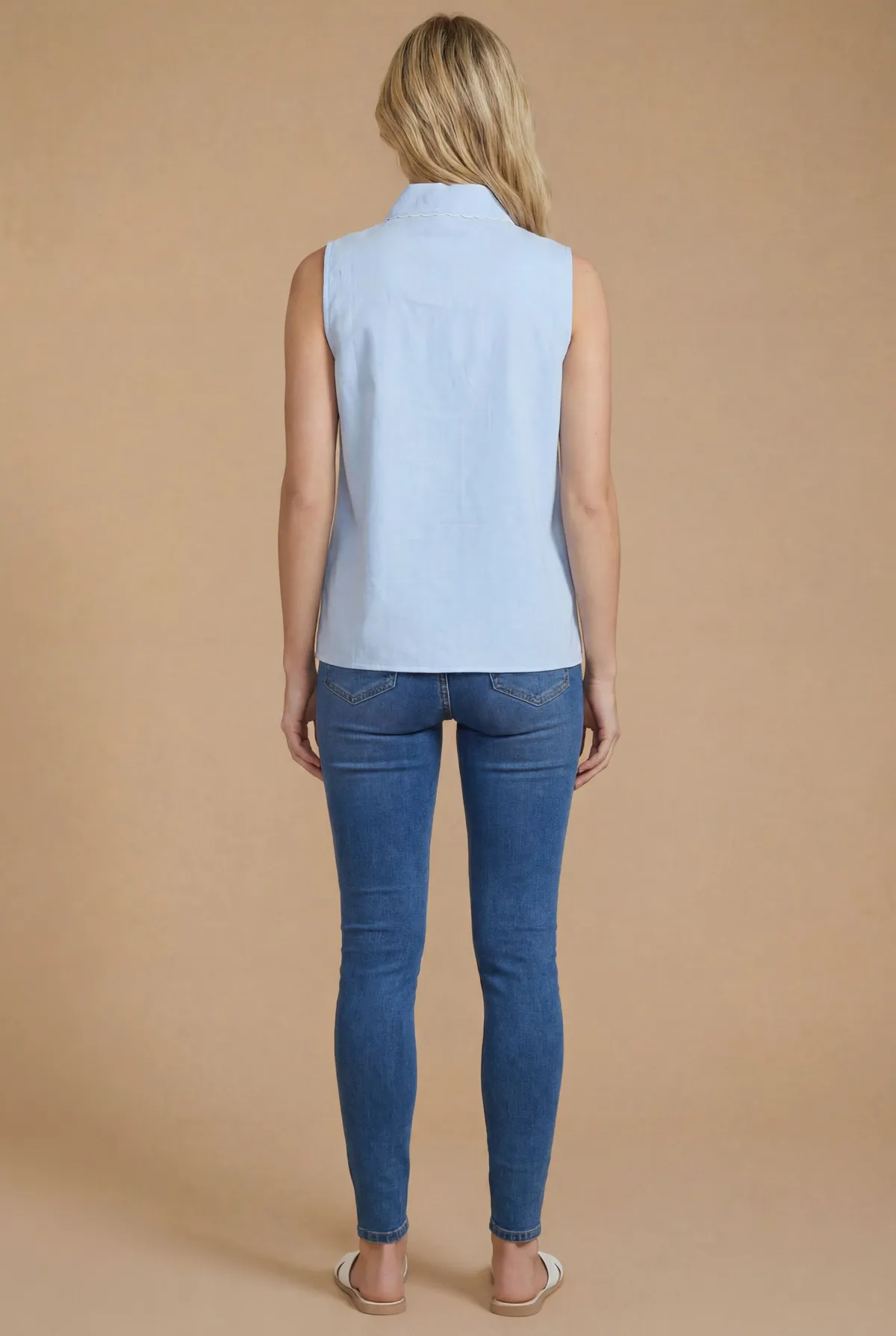 Dorothy Perkins Haut Coquille À Col Avec Détails Broderie Anglaise<Femme Tops