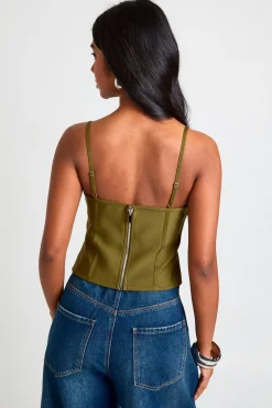 boohoo Haut Corset Bandage À Bretelles<Femme Tops