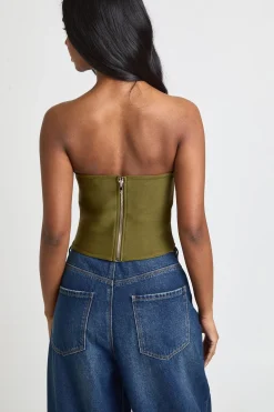 Haut Corset Bandeau À Lacets