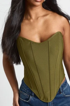 Haut Corset Bandeau À Lacets
