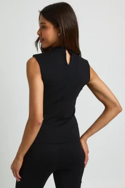 Haut Corset Échancré Premium À Col Montant Et Coupe Ajustée