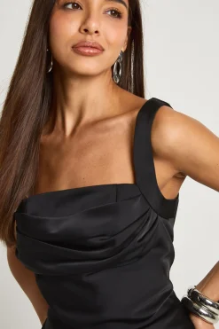 Haut corset en satin