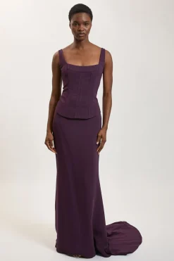 Haut Corset En Viscose Compacte