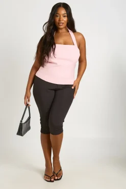 Haut Corset Grande Taille À Ourlet Péplum
