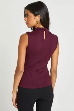 Haut Corset Premium À Découpe Ajourée Et Col Montant Extensible