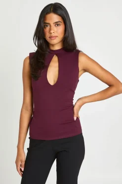 Haut Corset Premium À Découpe Ajourée Et Col Montant Extensible