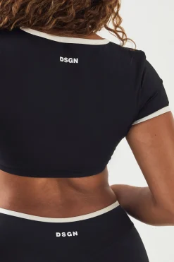 DSGN Studio Haut Court Échancré Sculpté À Contraste<Femme Vêtements De Sport|Dsgn Studio
