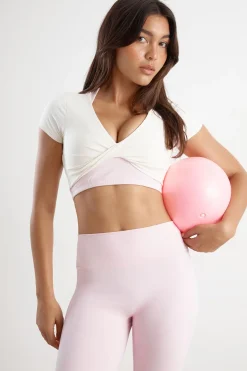 DSGN Studio Haut Court Ultra Sculpt À Torsade Frontale Et Dos Ouvert<Femme Vêtements De Sport|Dsgn Studio