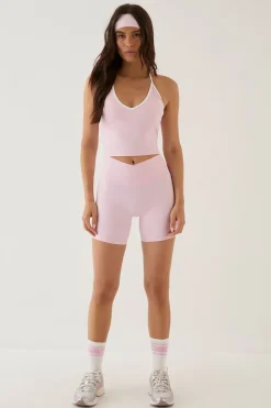 DSGN Studio Haut Court Sculpté À Col Halter Avec Bordures Contrastées<Femme Vêtements De Sport|Dsgn Studio