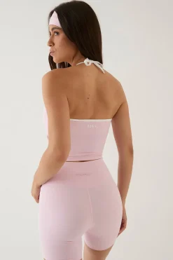 DSGN Studio Haut Court Sculpté À Col Halter Avec Bordures Contrastées<Femme Vêtements De Sport|Dsgn Studio