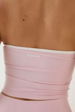 DSGN Studio Haut Court Sculpté À Col Halter Avec Bordures Contrastées<Femme Vêtements De Sport|Dsgn Studio