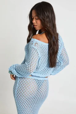Haut Court Slouchy Au Crochet Style Plage
