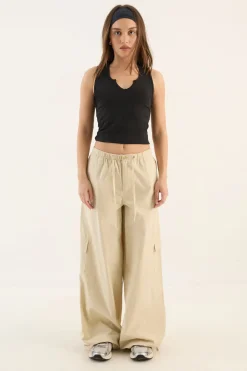 DSGN Studio Haut Débardeur À Encolure Crantée Effet Délavé<Femme Dsgn Studio|Tops