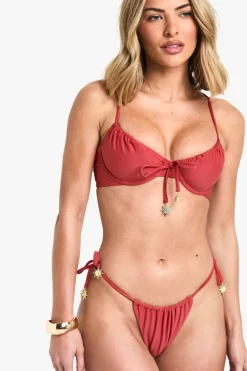 Haut de bikini à armatures avec garniture soleil