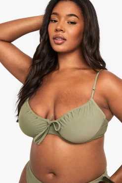 boohoo Haut de bikini à armatures – Essentiels Maillots de Bain Plus<Femme Maillots De Bain|Tenues De Plage