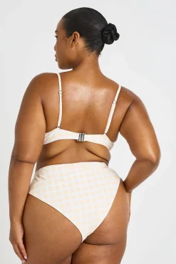 Haut De Bikini À Armatures Et Bas De Bikini Taille Haute Vichy Grande Taille