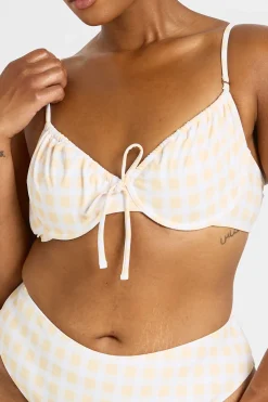 Haut De Bikini À Armatures Et Bas De Bikini Taille Haute Vichy Grande Taille