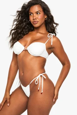boohoo Haut de Bikini à Armatures Nuptial Premium orné d’un Cœur<Femme Maillots De Bain