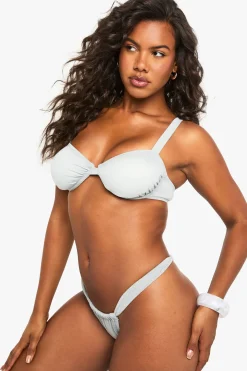 Haut de bikini balcon scintillant haut de gamme pour mariée à armatures