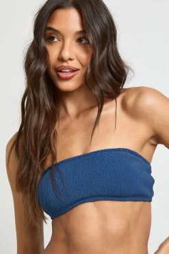 boohoo Haut De Bikini Bandeau Texturé<Femme Maillots De Bain|Tenues De Plage