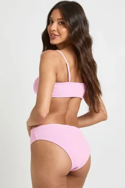 Haut De Bikini Bandeau Texturé