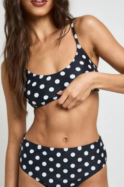 Haut De Bikini Échancré À Pois Essentiels