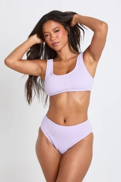 Haut De Bikini Échancré Texturé