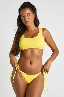 Haut De Bikini Échancré Texturé