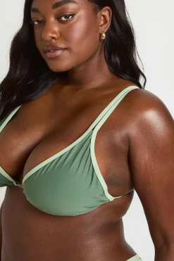 Haut De Bikini Contrasté Grande Taille