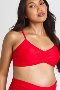 boohoo Haut De Bikini De Maternité Froncé<Femme Maillots De Bain|Tenues De Plage