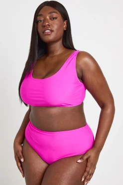 boohoo Haut De Bikini À Encolure Arrondie Plus Essentials<Femme Maillots De Bain|Tenues De Plage
