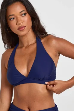 Haut De Bikini À Encolure Licou Plongeante