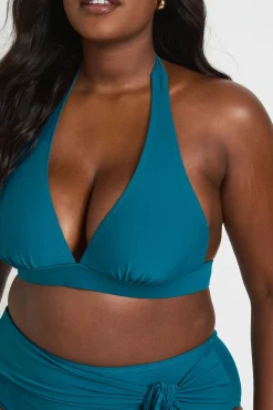 Haut De Bikini Grande Taille Col Licou Plongeant Essentials