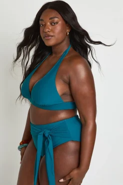 Haut De Bikini Grande Taille Col Licou Plongeant Essentials