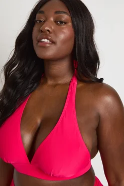 boohoo Haut De Bikini Grande Taille Décolleté Plongeant Dos Nu<Femme Maillots De Bain|Tenues De Plage
