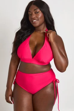 boohoo Haut De Bikini Grande Taille Décolleté Plongeant Dos Nu<Femme Maillots De Bain|Tenues De Plage