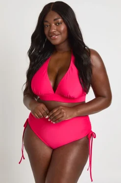 boohoo Haut De Bikini Grande Taille Décolleté Plongeant Dos Nu<Femme Maillots De Bain|Tenues De Plage