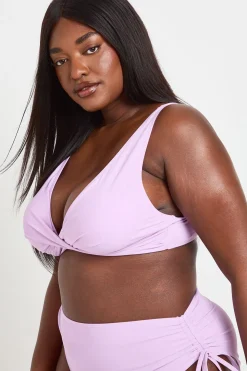 Haut De Bikini Grande Taille À Détail Torsadé Devant
