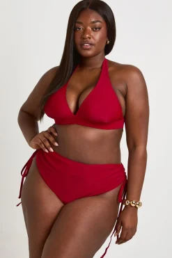 boohoo Haut De Bikini Grande Taille Décolleté Plongeant Dos Nu<Femme Maillots De Bain|Tenues De Plage