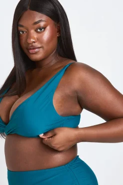 Haut De Bikini Grande Taille À Détail Torsadé Devant