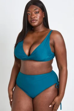 Haut De Bikini Grande Taille À Détail Torsadé Devant
