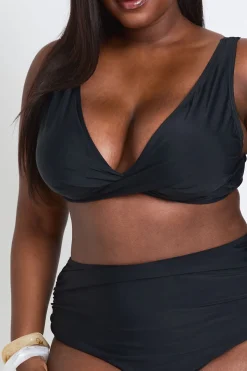 Haut De Bikini Grande Taille À Détail Torsadé Devant