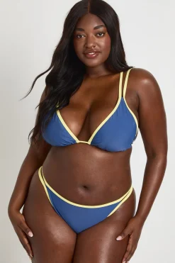 boohoo Haut De Bikini Grande Taille À Motif Contrasté<Femme Maillots De Bain|Tenues De Plage
