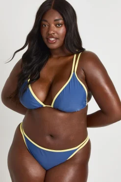 boohoo Haut De Bikini Grande Taille À Motif Contrasté<Femme Maillots De Bain|Tenues De Plage