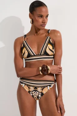KarenMillen Haut De Bikini À Imprimé Abstrait Avec Détails De Finition<Femme Maillots De Bain