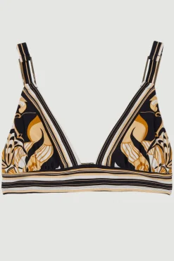 KarenMillen Haut De Bikini À Imprimé Abstrait Avec Détails De Finition<Femme Maillots De Bain