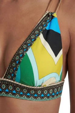 Haut De Bikini À Imprimé Placé