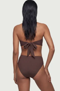 Haut de Bikini Licou avec Détails Métalliques